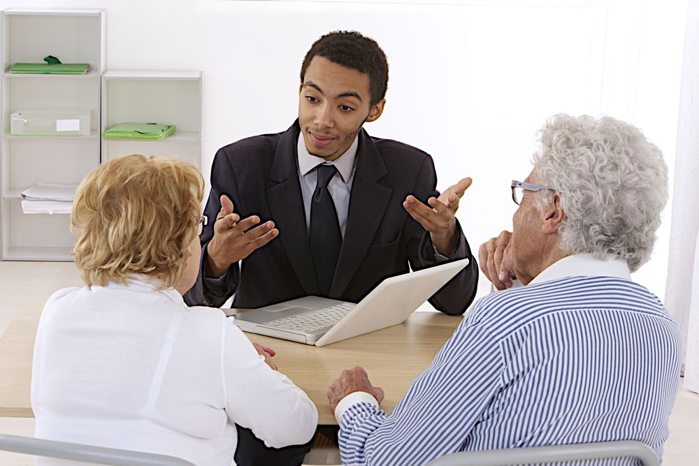 Image result for photo of a person talking to a customer